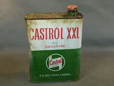  ancien bidon d'huile castrol  vieux garage vintage automobile metier deco usine