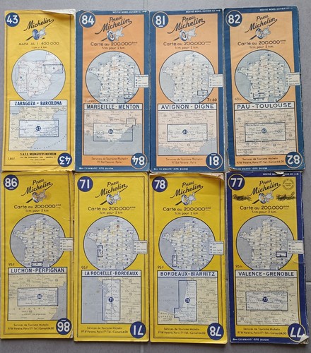 Lot cartes routières - 21,