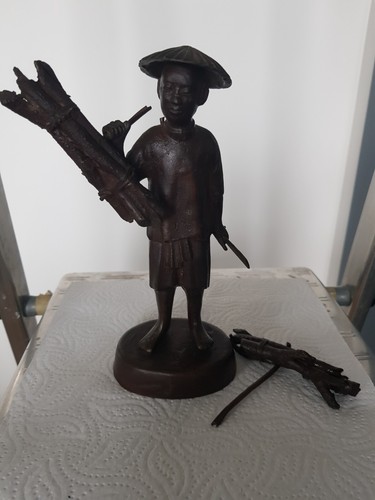 Statuette bronze asiatique - bronze,