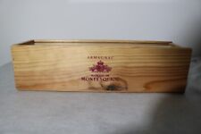 Caisse en bois Armagnac, vide, Marquis de MONTESQUIOU