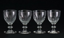 4 Verres en Cristal à Cotes