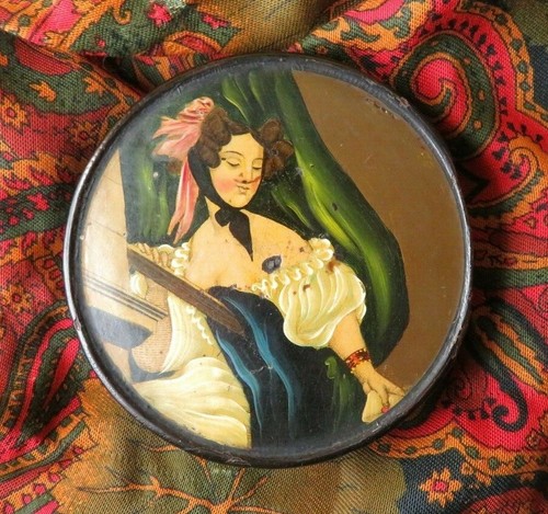 Ancienne boite mouche - boite, ronde