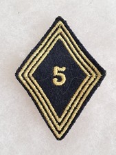 Un insigne tissu militaire losange de bras Régiment de Chasseurs.