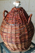 " DAME-JEANNE "  15L - HABILLAGE EN OSIER - TB ETAT