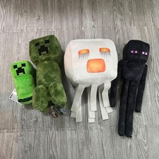 Lot vrac de peluches Minecraft Creeper Enderman compressées mixtes