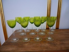 Rare lot 13 verres à vin Rhin