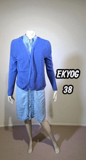 Ekyog Taille 38  Superbe gilet bleu femme en coton biologique