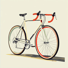 Autocollant mural autocollant vélo de route vélo autocollant mural 18 x 18 cm...