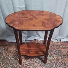 Guéridon Art Nouveau en marqueterie