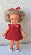RARE PETITE POUPEE BELLA " MICROBE 0 " 16 CM 1967 VETEMENTS ET BOTTES D'ORIGINE