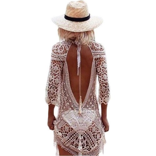 Robe crochet dos ouvert - au,