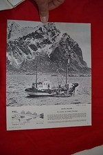Planche photographique Morutier aux LOFOTEN Norvège (1964)