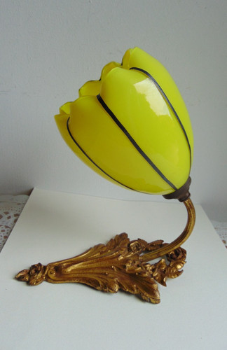 Applique art nouveau bronze - art,