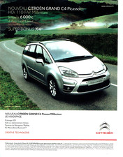 publicité Advertising  1022  2010   Citroen  Grand C4 Picasso  Millenium