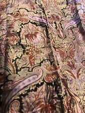 Tissu Velours de Très Belle Qualité Vintage Imprimé