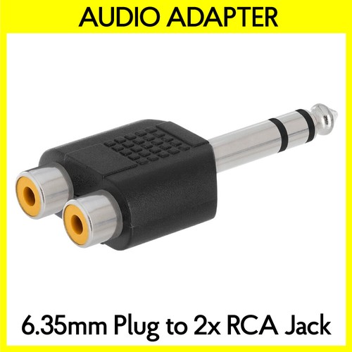 35mm 2rca splitter - 6.35mm,