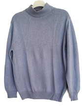 Pull femme bleu ciel laine angora et soie marque Ricardo CECCONI