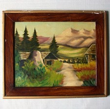 TABLEAU paysage MONTAGNE