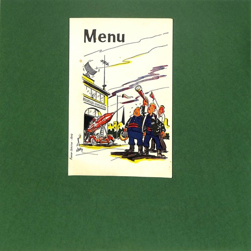 Menu ancien sainte - menu, 1959