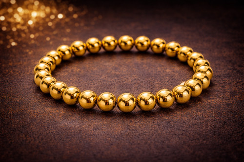 Bracelet perles acier - bracelet,