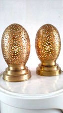 Paire De Lampes oeuf en métal