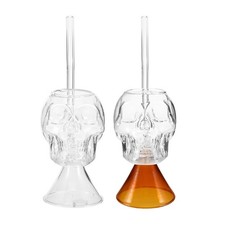  2 Pcs Verres Tete De Mort