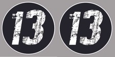 2 STICKERS AUTOCOLLANT #13