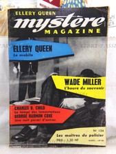 MYSTÈRE MAGAZINE N°154, LES MAITRES DU POLICIER, NOVEMBRE 1960, ÉDITIONS OPTA