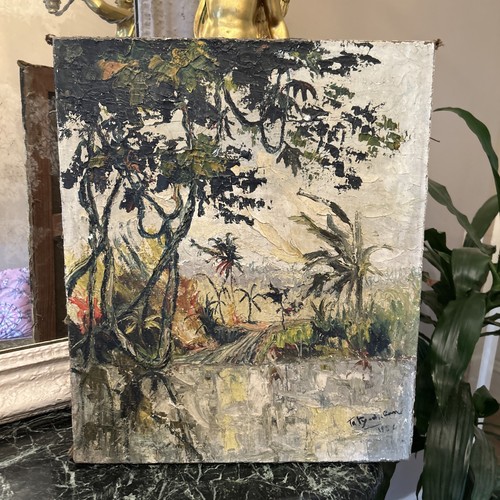 Tableau huile sur toile - tableau,