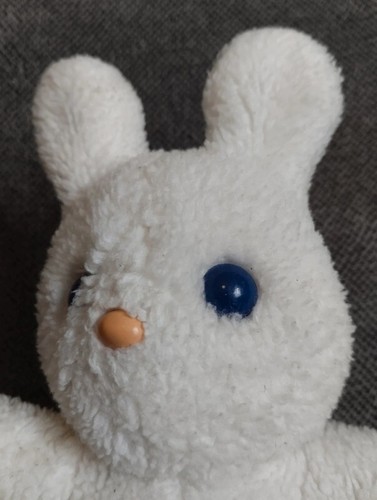 Peluche lapin blanc vintage - ,