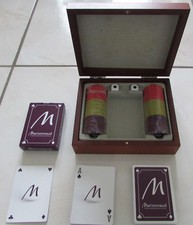 Coffret en bois Poker Marionnaud : 1 jeu de 54 cartes, 2 dés, 60 jetons