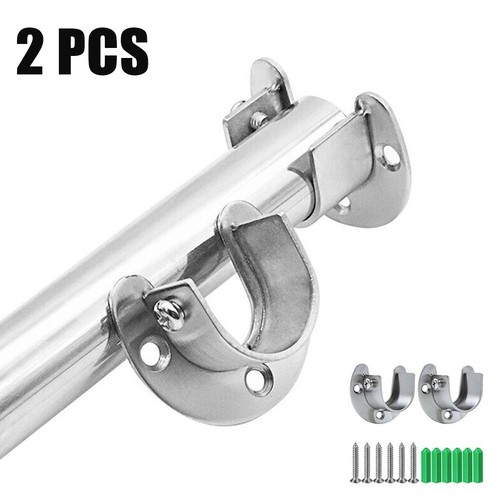 2pcs rideau douche barre - 2pcs,