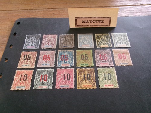 Mayotte timbres colonies - mayotte,