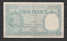 FRANCE Billet de 20 Francs BAYARD du 02/08/1917 - Fay. N° 11/2 qualité B/TB--