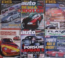 Lot/ 6 revues - RS magazine / Flat 6 / Porsche scène live / Sport auto - Carrera