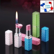 Briquet "rouge à lèvre" rechargeable et réglable 8.5 cms de haut