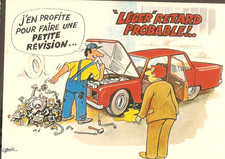 R.ALLOUIN carte postale Humour