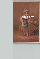 Chromo métiers Enfant : LA MARCHANDE DE LEGUMES