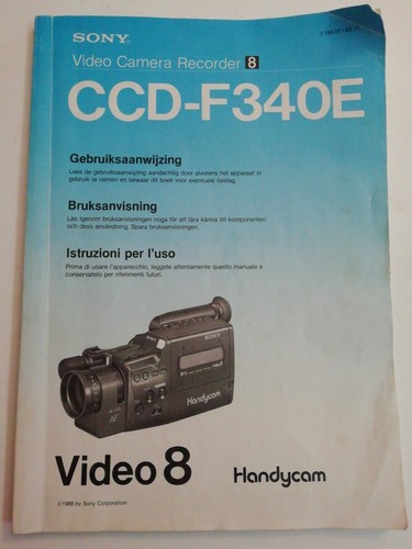Caméra vidéo sony ccd - sony, ccd-f340e