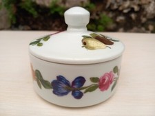 Petit sucrier/pot en Porcelaine de Paris "Les quatre saisons" diam. 8,7 cm