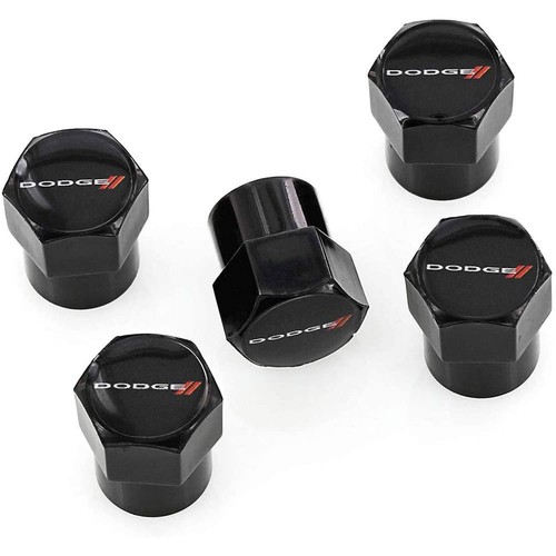 Dodge logo tire valve caps - dodge, set