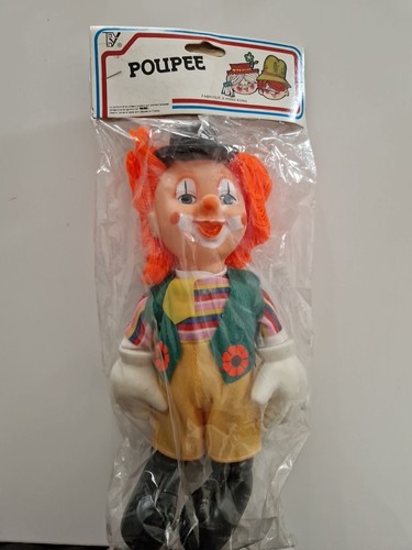 Clown poupee jouet - ancien, de