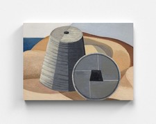 Tableau Paul Nash objets minéraux colorés décoration maison toile art