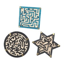 Jeu de labyrinthe en bois avec