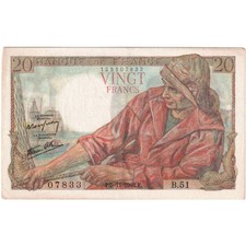 France, 20 Francs, Pêcheur