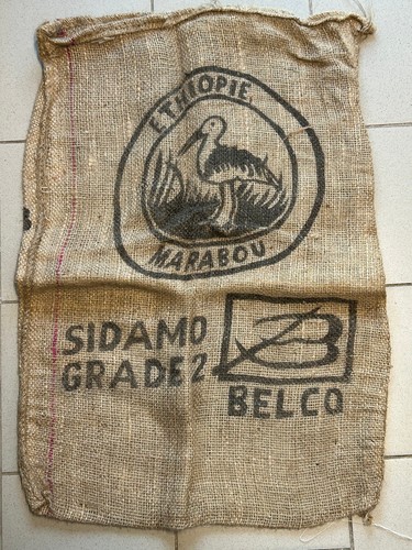 Ancien sac toile jute - sac, en