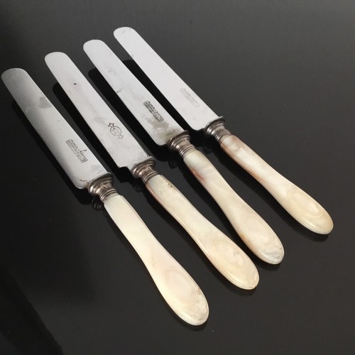 Couteaux nacre anciens fin - 4,