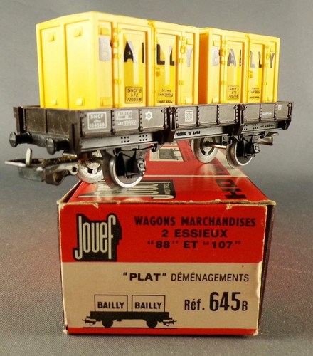 Jouef 645b sncf wagon - ho, plat
