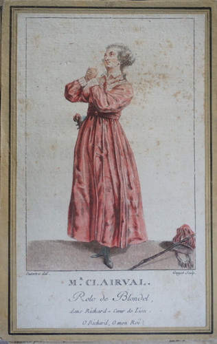 Belle gravure costume theatre - gravure,