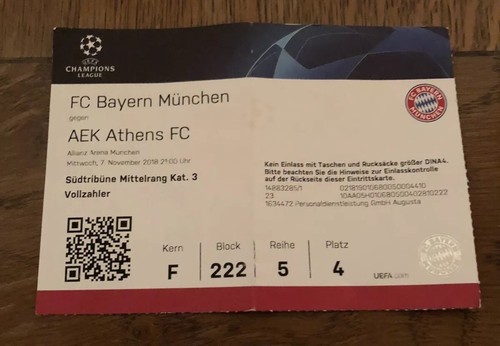 Billet collector bayern - collector,